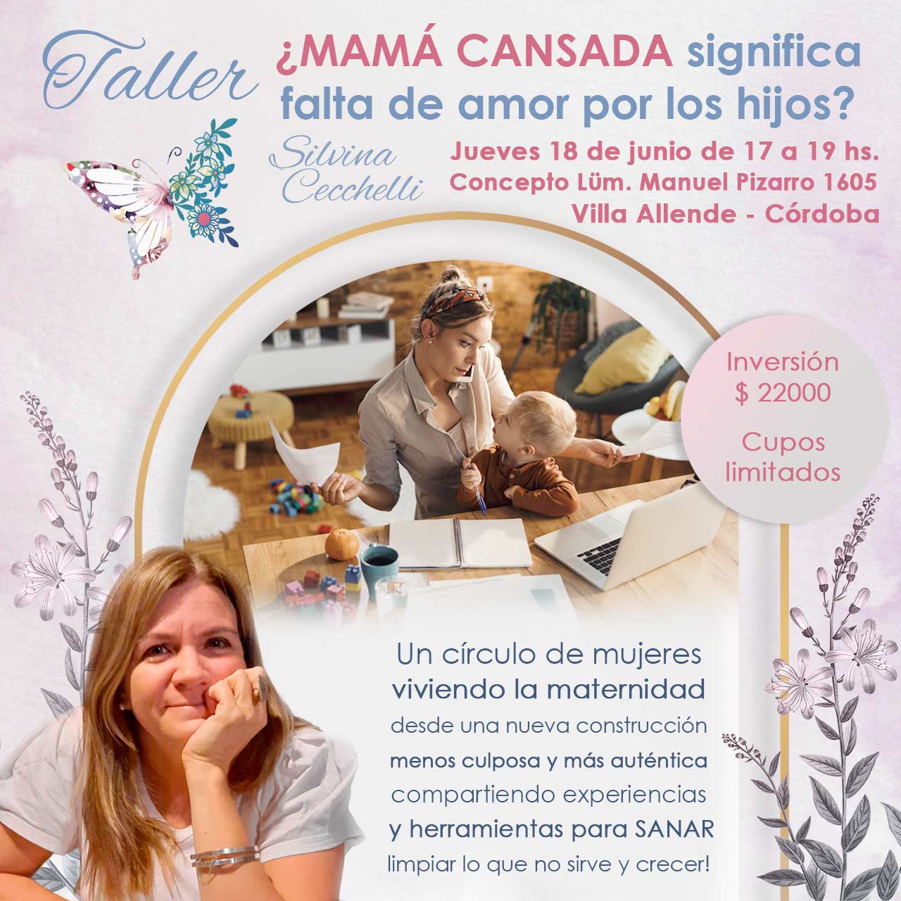Taller ¿Mamá cansada significa falta de amor por los hijos?